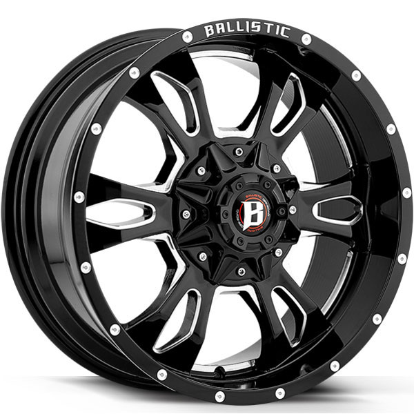 Ballistic 957 Mace Gloss Black with Milled Spokes