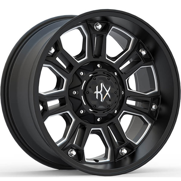 KX Offroad KX12 Matte Black with Milled Spokes