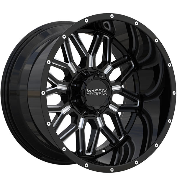 Massiv Offroad OR1 Gloss Black with Milled Spokes