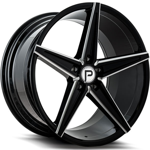 Pinnacle P202 Supreme Gloss Black with Milled Spokes