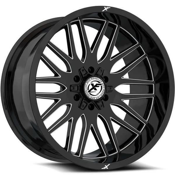 XF Off-Road XF-240 Gloss Black with Milled Spokes