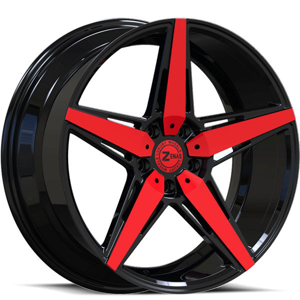 Zenas ZW05 Gloss Black with Red Face